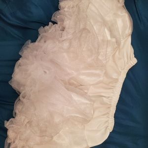 Small petticoat white with mesh/tulle